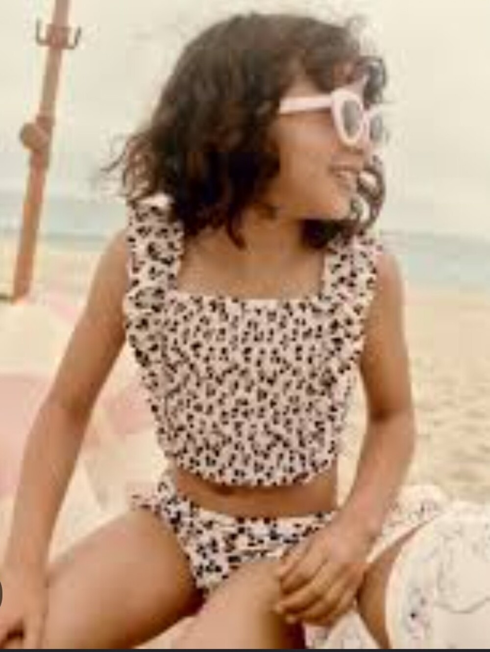 🆕Gymboree Two-Piece Leopard Print Ruffle Tankini